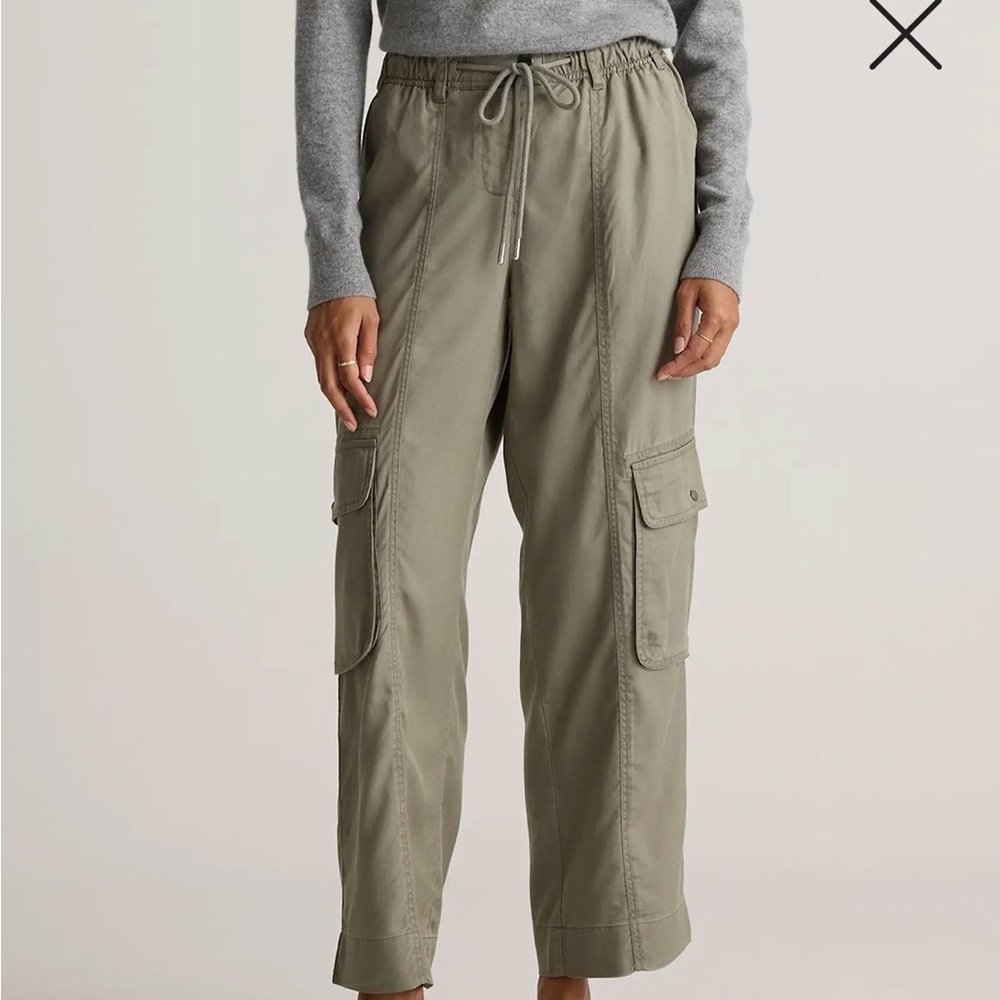 NWT Vintage Wash Tencel Drawstring Cargo Pants